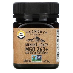 Egmont Honey Manuka Honey Raw And Unpasteurized MGO 263+ 8.82 oz (250 g) 9421904958500