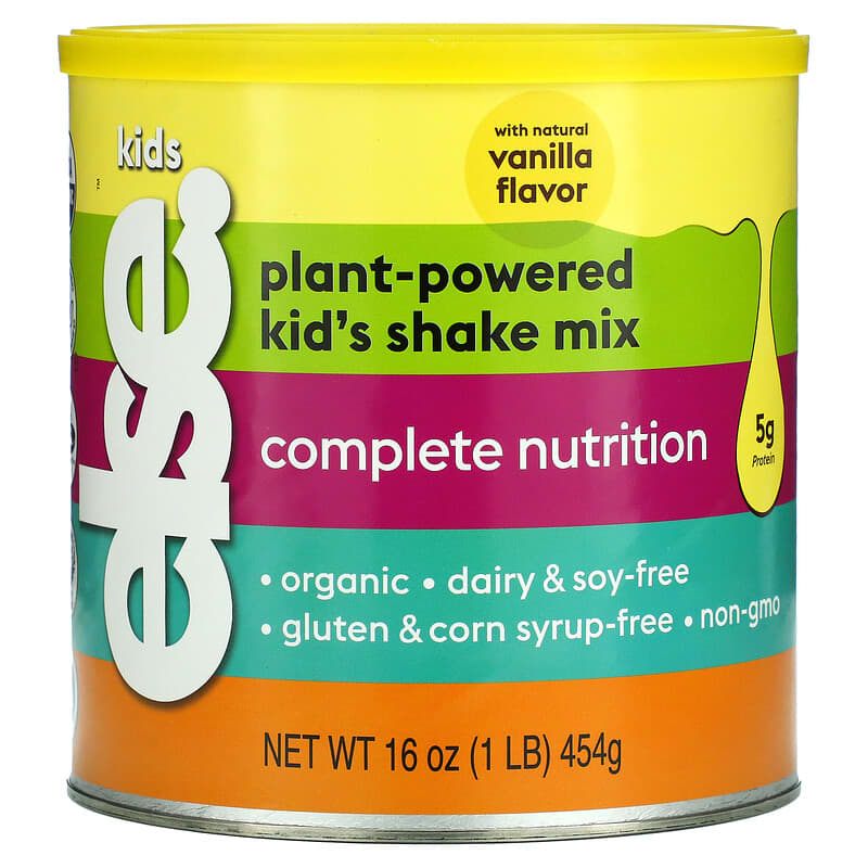 Else Plant-Powered Kid's Shake Mix Complete Nutrition Vanilla 16 oz (454 g) 1 Else Plant-Powered Kid's Shake Mix Complete Nutrition Vanilla 16 oz (454 g) 850016323033