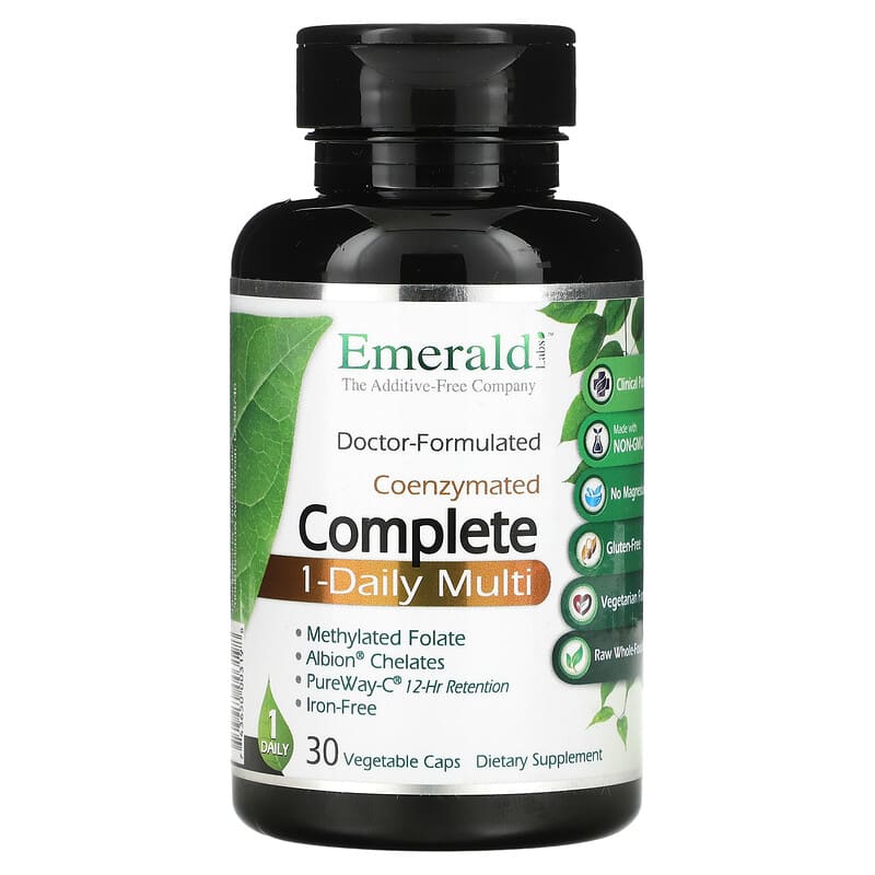 Emerald Laboratories CoEnzymated Complete 1-Daily Multi 30 Vegetable Caps 1 Emerald Laboratories CoEnzymated Complete 1-Daily Multi 30 Vegetable Caps 743650003198