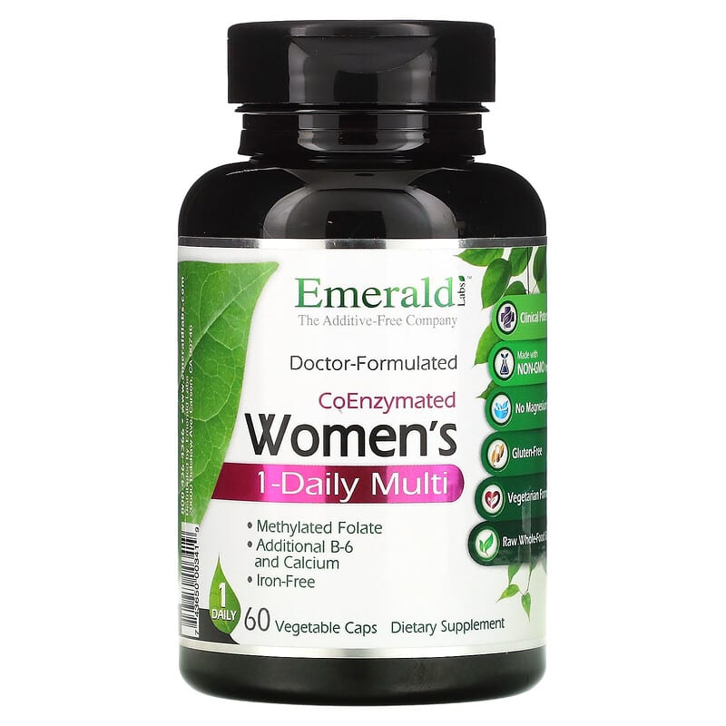 Emerald Laboratories CoEnzymated Women's 1-Daily Multi 60 Vegetable Caps 1 Emerald Laboratories CoEnzymated Women's 1-Daily Multi 60 Vegetable Caps 743650003419