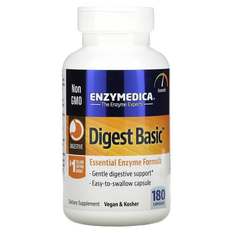 Enzymedica Digest Basic Essential Enzyme Formula 180 Capsules 1 Enzymedica Digest Basic Essential Enzyme Formula 180 Capsules 670480290118