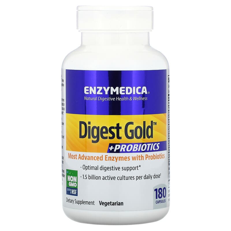 Enzymedica Digest Gold + Probiotics 180 Capsules 1 Enzymedica Digest Gold + Probiotics 180 Capsules 670480290910