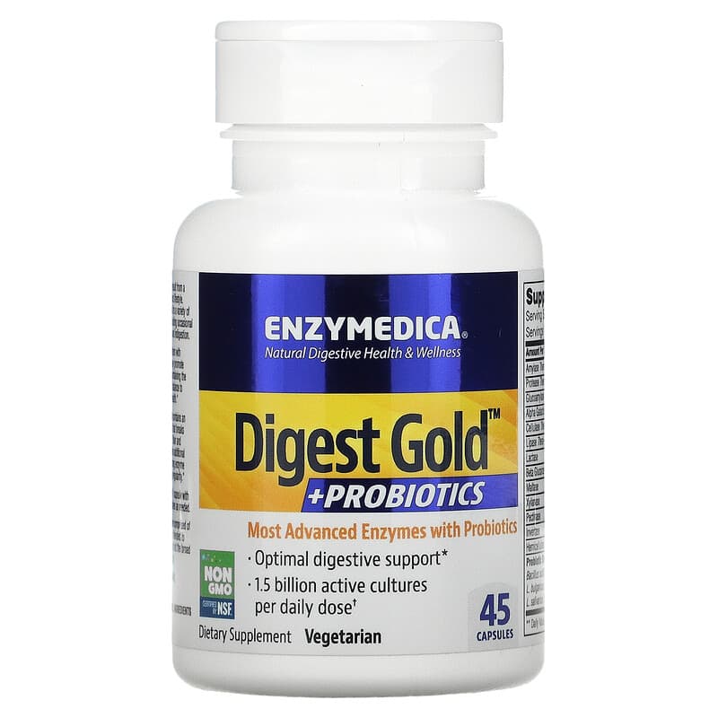 Enzymedica Digest Gold + Probiotics 45 Capsules 1 Enzymedica Digest Gold + Probiotics 45 Capsules 670480291108