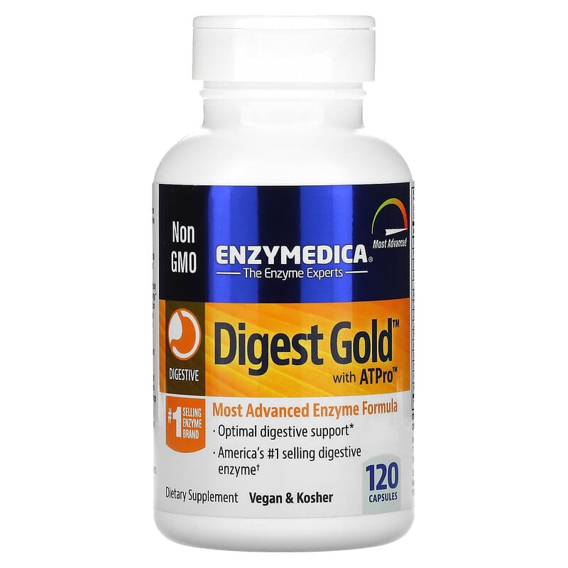 Enzymedica Digest Gold with ATPro 120 Capsules 1 Enzymedica Digest Gold with ATPro 120 Capsules 670480202128