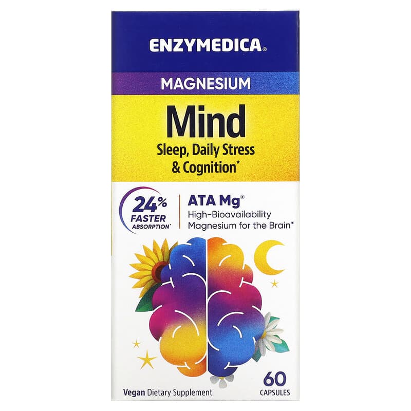Enzymedica Magnesium Mind 60 Capsules 1 Enzymedica Magnesium Mind 60 Capsules 670480101193