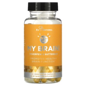 Eu Natural My Brain! Feverfew & Butterbur 60 Vegetarian Capsules 855244008103