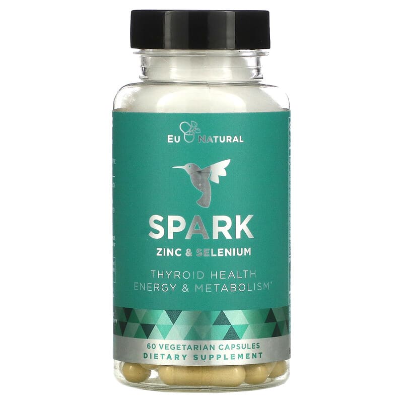 Eu Natural Spark Zinc & Selenium 60 viên 1 Eu Natural Spark Zinc & Selenium 60 Vegetarian Capsules 855244008189