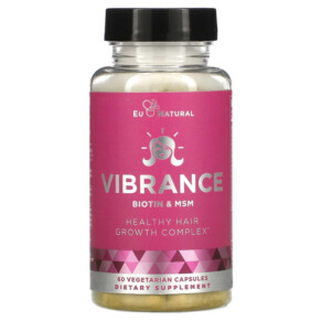 Eu Natural Vibrance Biotin & MSM 60 Vegetarian Capsules 855244008073