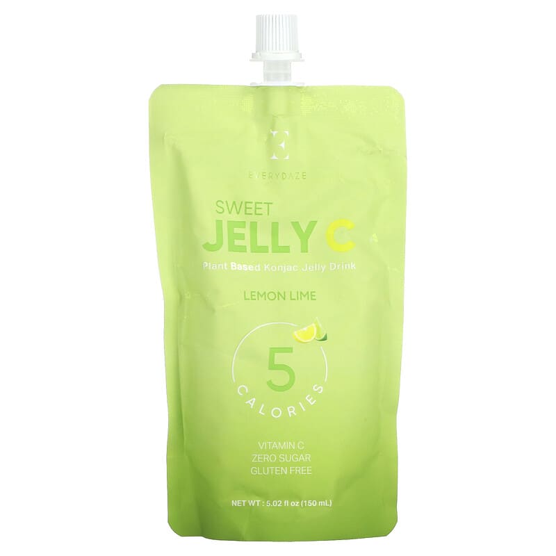 Everydaze Sweet Jelly C Plant Based Konjac Jelly Drink Lemon Lime 5.02 fl oz (150 ml) 1 Everydaze Sweet Jelly C Plant Based Konjac Jelly Drink Lemon Lime 5.02 fl oz (150 ml) 8809432533955