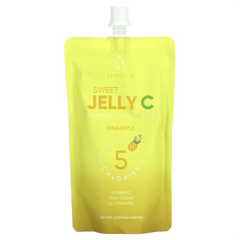 Everydaze Sweet Jelly C Plant Based Konjac Jelly Drink Pineapple 5.02 fl oz (150 ml) 1 Everydaze Sweet Jelly C Plant Based Konjac Jelly Drink Pineapple 5.02 fl oz (150 ml) 8809432533986