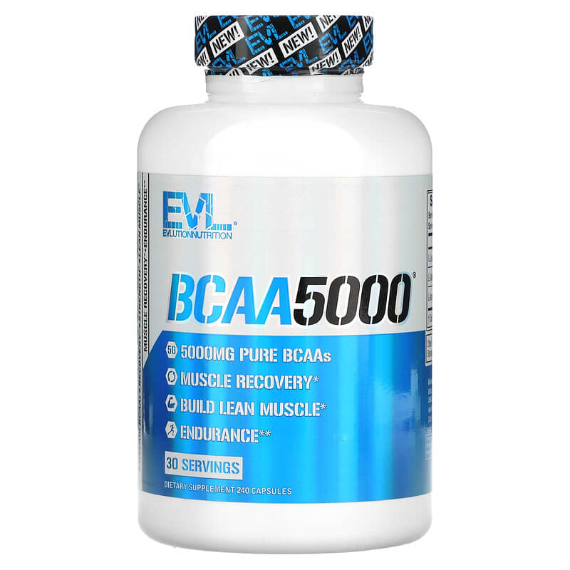 EVLution Nutrition BCAA5000 240 Capsules 1 EVLution Nutrition BCAA5000 240 Capsules 852687909141