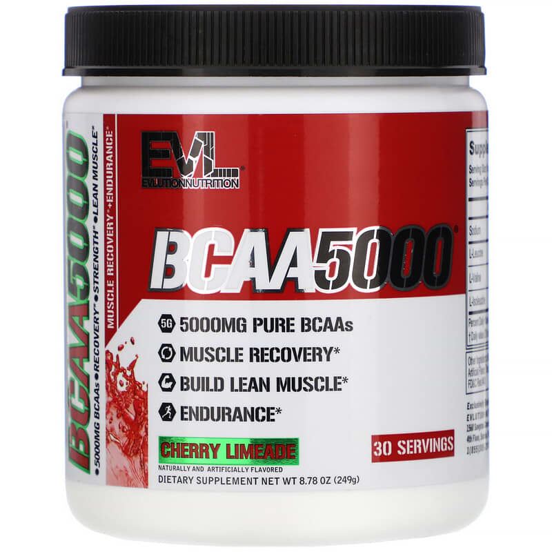 EVLution Nutrition BCAA5000 Cherry Limeade 8.78 oz (249 g) 1 EVLution Nutrition BCAA5000 Cherry Limeade 8.78 oz (249 g) 710051864352