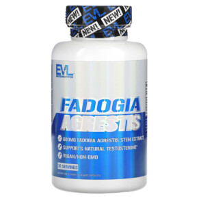 EVLution Nutrition Fadogia Agrestis 600 mg 30 Veggie Capsules 818901027435