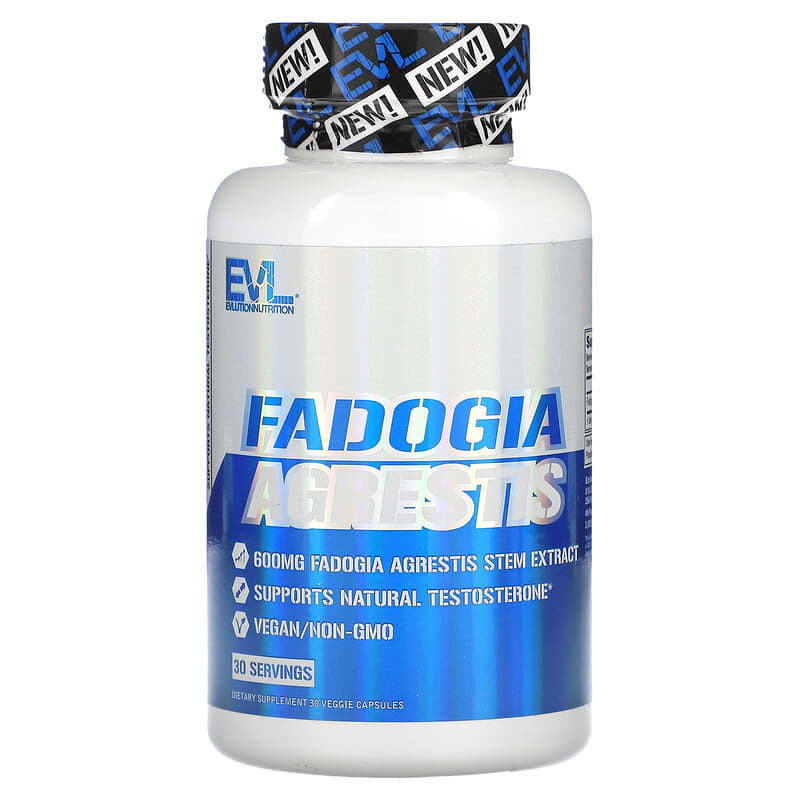 EVLution Nutrition Fadogia Agrestis 600 mg 30 Veggie Capsules 1 EVLution Nutrition Fadogia Agrestis 600 mg 30 Veggie Capsules 818901027435