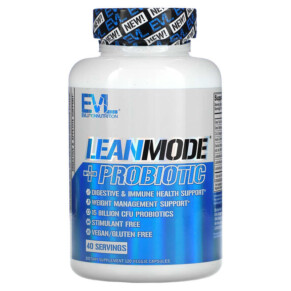 EVLution Nutrition LeanMode + Probiotic 120 Veggie Capsules 818901023284
