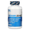 EVLution Nutrition Vitamin D3+K2 60 Veggie Capsules 818901022904