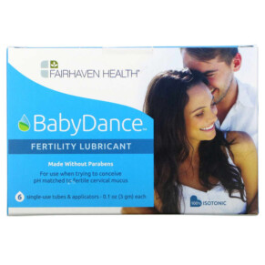 Fairhaven Health BabyDance Fertility Lubricant 6 Single-Use Tubes & Applicators 0.1 oz (3 g) Each 896593002220
