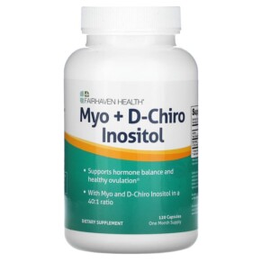 Fairhaven Health Myo + D-Chiro Inositol 120 Capsules 896593002275
