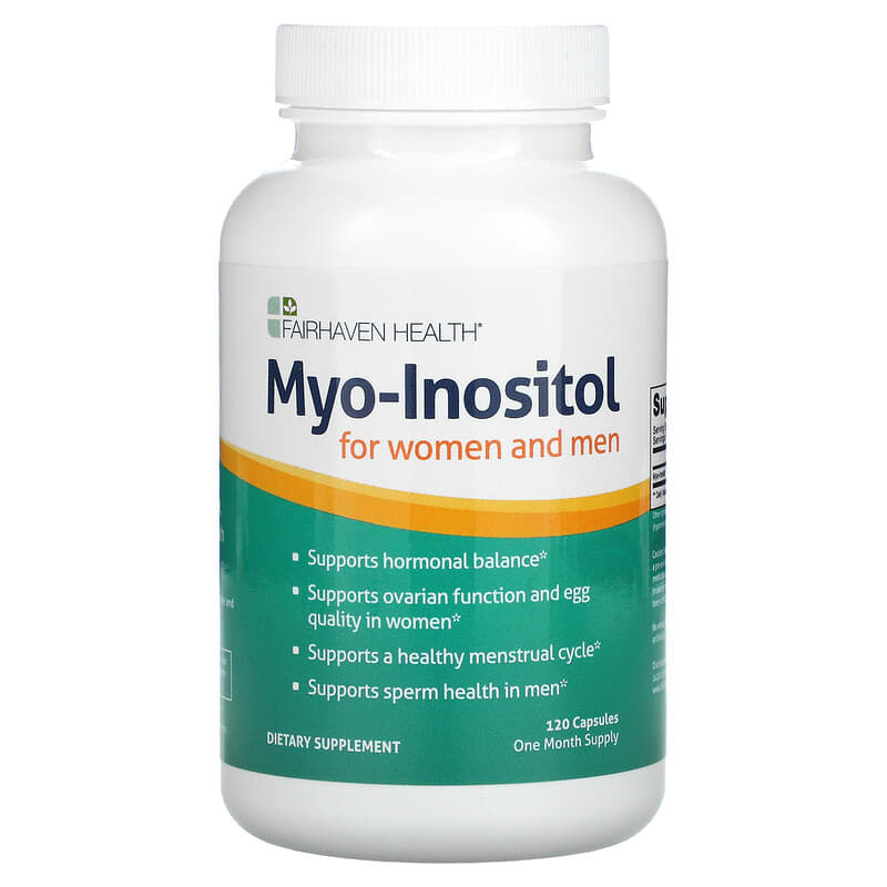 Fairhaven Health Myo-Inositol For Women and Men 120 viên 1 Fairhaven Health Myo-Inositol For Women and Men 120 Capsules 895749000752