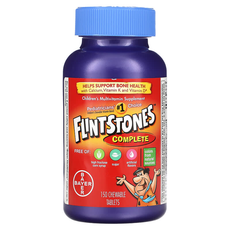 Flintstones Complete Children's Multivitamin Supplement 150 Chewable Tablets 1 Flintstones Complete Children's Multivitamin Supplement 150 Chewable Tablets 016500097136
