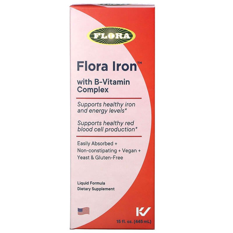 Flora Iron with B-Vitamin Complex 15 oz (445 ml) 1 Flora Iron with B-Vitamin Complex 15 fl oz (445 ml) 061998647424