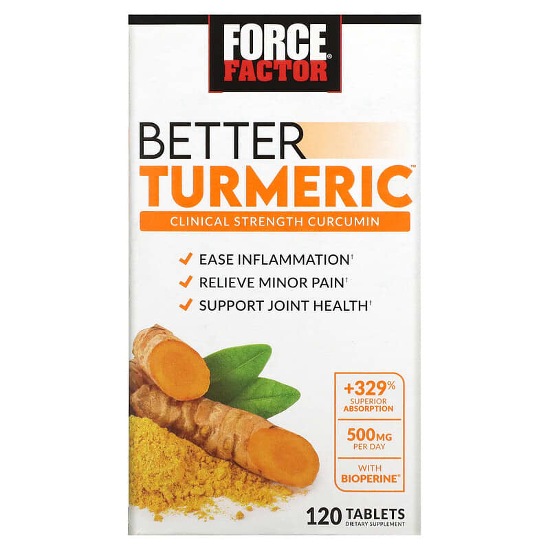 Force Factor Better Turmeric 120 Tablets 1 Force Factor Better Turmeric 120 Tablets 818594017355