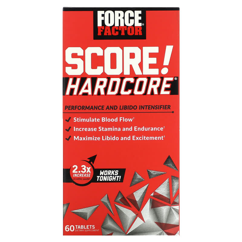 Force Factor Force Factor SCORE! Hardcore Performance and Libido Intensifier 60 Tablets 60 Tablets 1 Force Factor Force Factor SCORE! Hardcore Performance and Libido Intensifier 60 Tablets 60 Tablets 818594017393