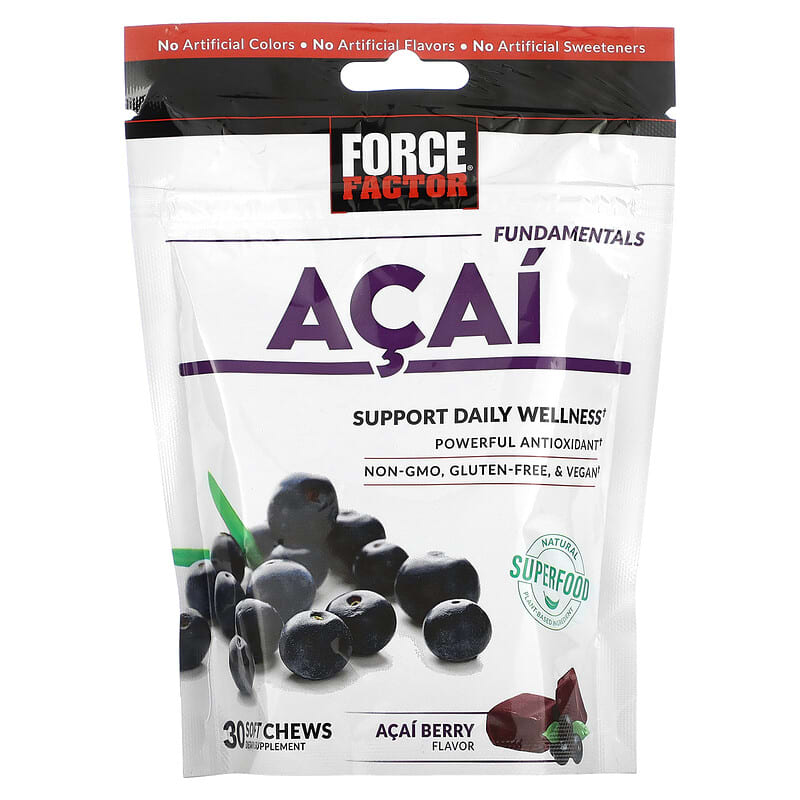 Force Factor Fundamentals Acai 30 Soft Chews 1 Force Factor Fundamentals Acai 30 Soft Chews 818594018642