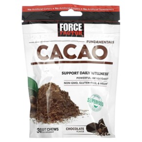 Force Factor Fundamentals Cacao Chocolate 30 Soft Chews 818594018659