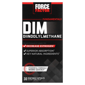 Force Factor Fundamentals DIM Diindolylmethane 30 Vegetable Capsules 818594015245