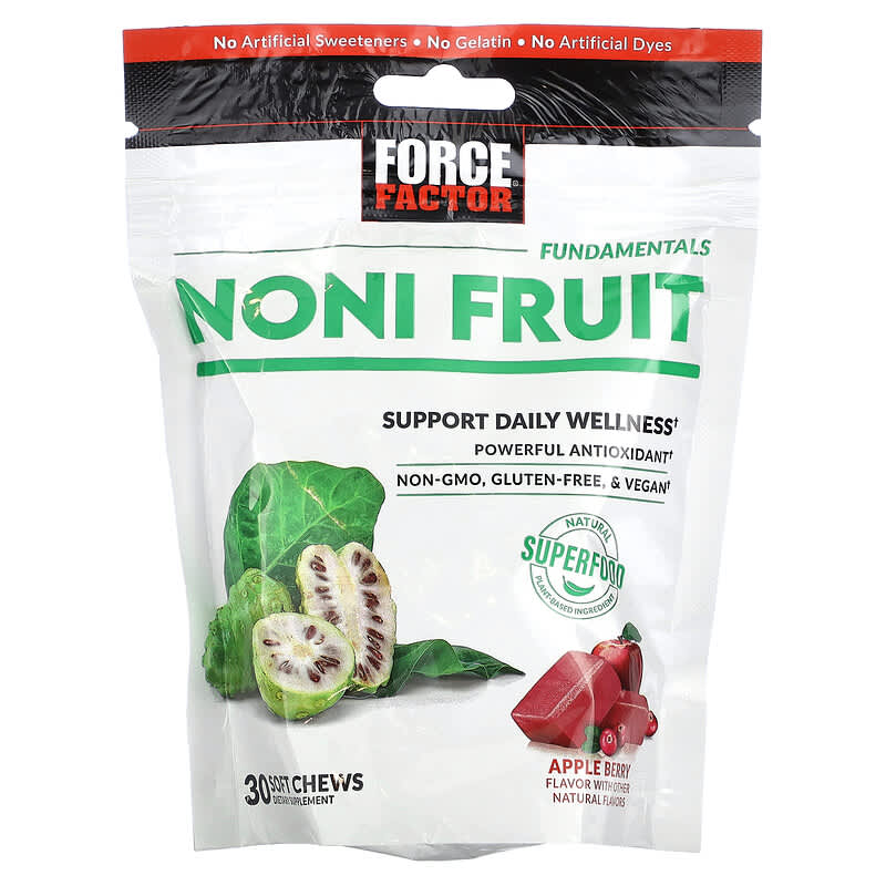 Force Factor Fundamentals Noni Fruit Apple Berry 30 Soft Chews 1 Force Factor Fundamentals Noni Fruit Apple Berry 30 Soft Chews 818594019717
