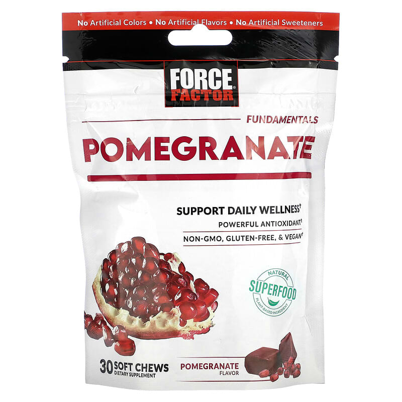 Force Factor Fundamentals Pomegranate 30 Soft Chews 1 Force Factor Fundamentals Pomegranate 30 Soft Chews 818594018680