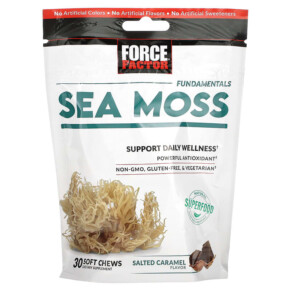 Force Factor Fundamentals Sea Moss Salted Caramel 30 Soft Chews 818594018697