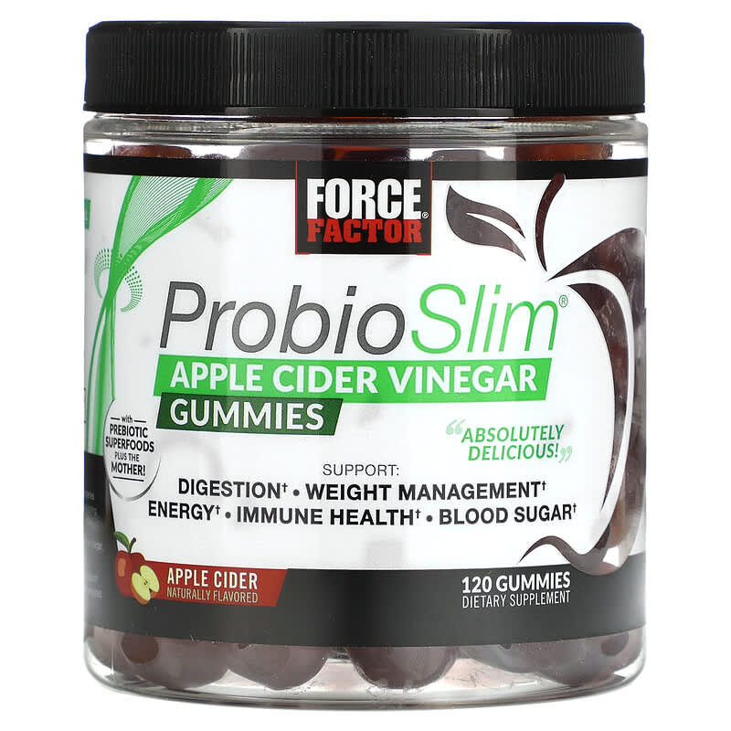 Force Factor ProbioSlim Apple Cider Vinegar Gummies 120 Gummies 1 Force Factor ProbioSlim Apple Cider Vinegar Gummies 120 Gummies 818594015443