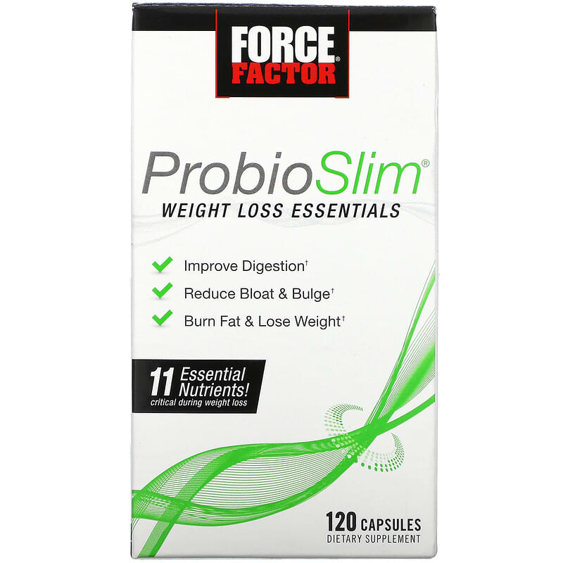 Force Factor ProbioSlim Weight Loss Essentials 120 Capsules 1 Force Factor ProbioSlim Weight Loss Essentials 120 Capsules 818594014781