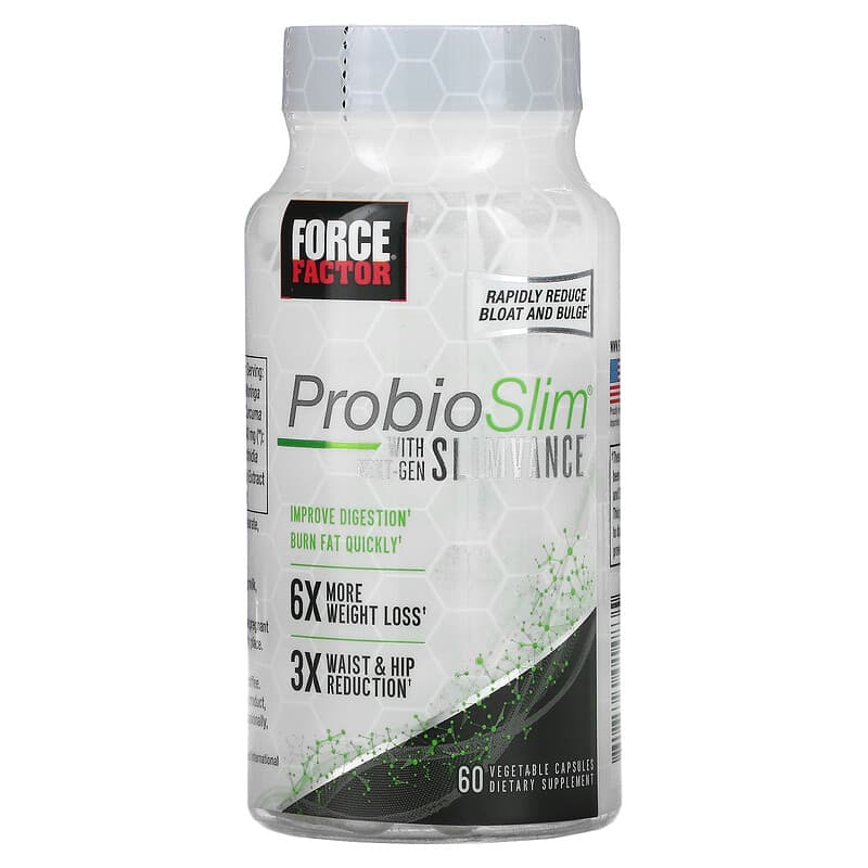 Force Factor ProbioSlim with Next-Gen Slimvance 60 Vegetable Capsules 1 Force Factor ProbioSlim with Next-Gen Slimvance 60 Vegetable Capsules 818594014835