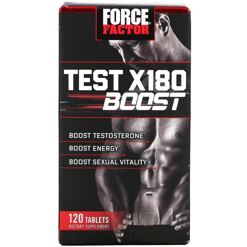 Force Factor Test X180 Boost Male Testosterone Booster 120 Tablets 1 Force Factor Test X180 Boost Male Testosterone Booster 120 Tablets 818594014774