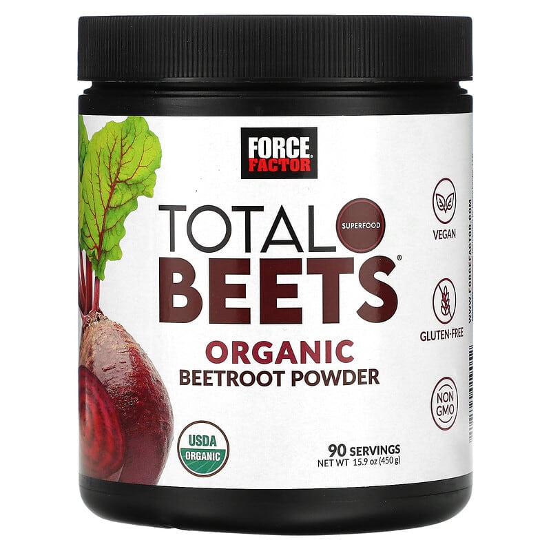 Force Factor Total Beets Organic Beetroot Powder 15.9 oz (450 g) 1 Force Factor Total Beets Organic Beetroot Powder 15.9 oz (450 g) 818594019052