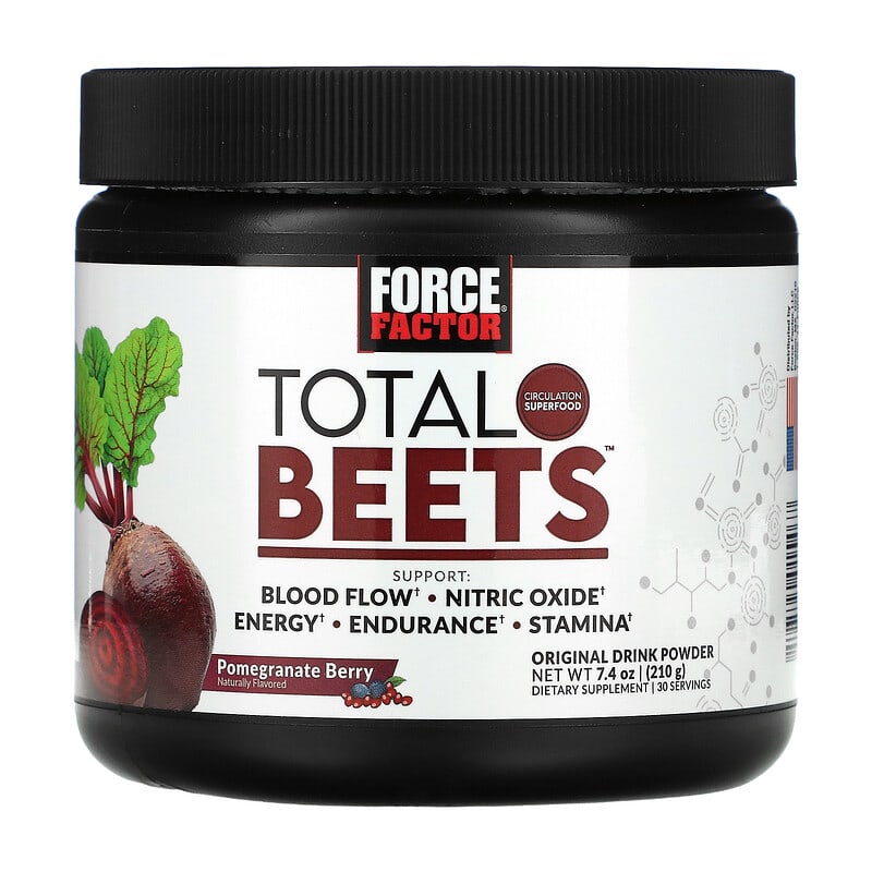 Force Factor Total Beets Original Drink Powder Pomegranate Berry 7.4 oz (210 g) 1 Force Factor Total Beets Original Drink Powder Pomegranate Berry 7.4 oz (210 g) 818594015467