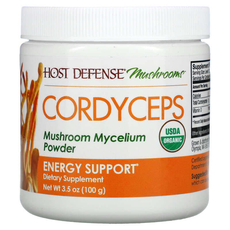 Fungi Perfecti Cordyceps Mushroom Mycelium Powder Energy Support 3.5 oz (100 g) 1 Fungi Perfecti Host Defense Cordyceps Mushroom Mycelium Powder Energy Support 3.5 oz (100 g) 633422300153