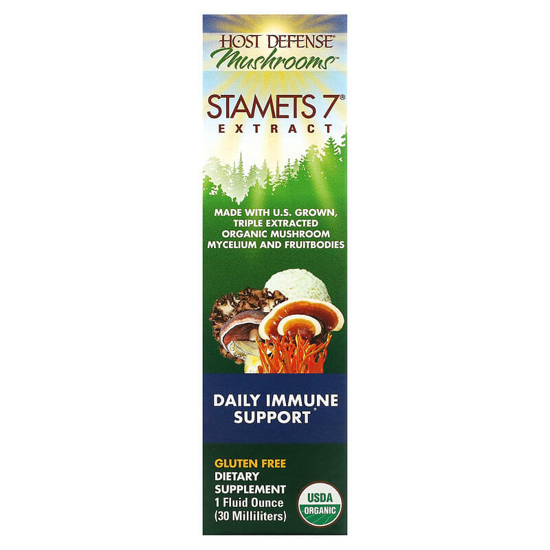 Fungi Perfecti Stamets 7 Extract Daily Immune Support 1 oz (30 ml) 1 Fungi Perfecti Host Defense Host Defense Mushrooms Stamets 7 Extract Daily Immune Support 1 fl oz (30 ml) 633422057019
