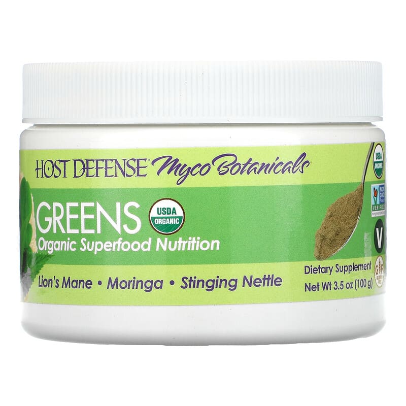 Fungi Perfecti Myco Botanicals Greens 3.5 oz (100 g) 1 Fungi Perfecti Host Defense Myco Botanicals Greens 3.5 oz (100 g) 633422154053
