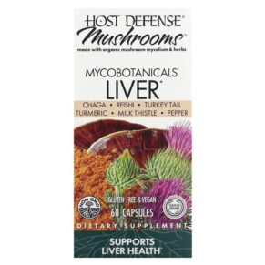 Fungi Perfecti Host Defense MycoBotanicals Liver 60 Capsules 633422038827