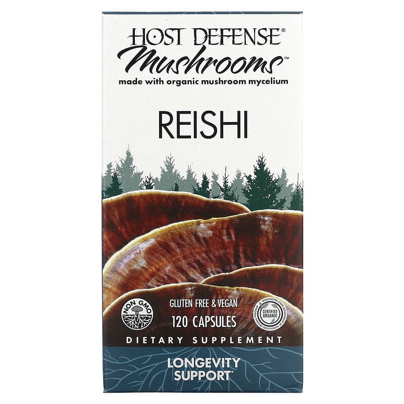 Fungi Perfecti Reishi Longevity Support 120 viên 1 Fungi Perfecti Host Defense Reishi Longevity Support 120 Capsules 633422030333