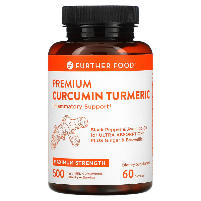 Further Food Premium Curcumin Turmeric Maximum Strength 500 mg 60 Capsules 1 Further Food Premium Curcumin Turmeric Maximum Strength 500 mg 60 Capsules 850006249152