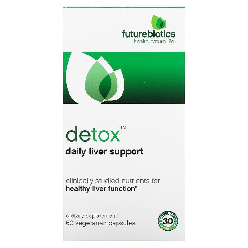 Futurebiotics Detox Daily Liver Support 60 Vegetarian Capsules 1 Futurebiotics Detox Daily Liver Support 60 Vegetarian Capsules 049479025107