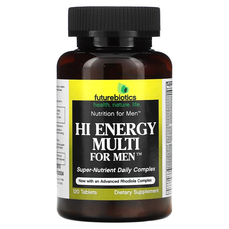 FutureBiotics Hi Energy Multi For Men 120 viên 1 Futurebiotics Hi Energy Multi For Men 120 Tablets 049479001996