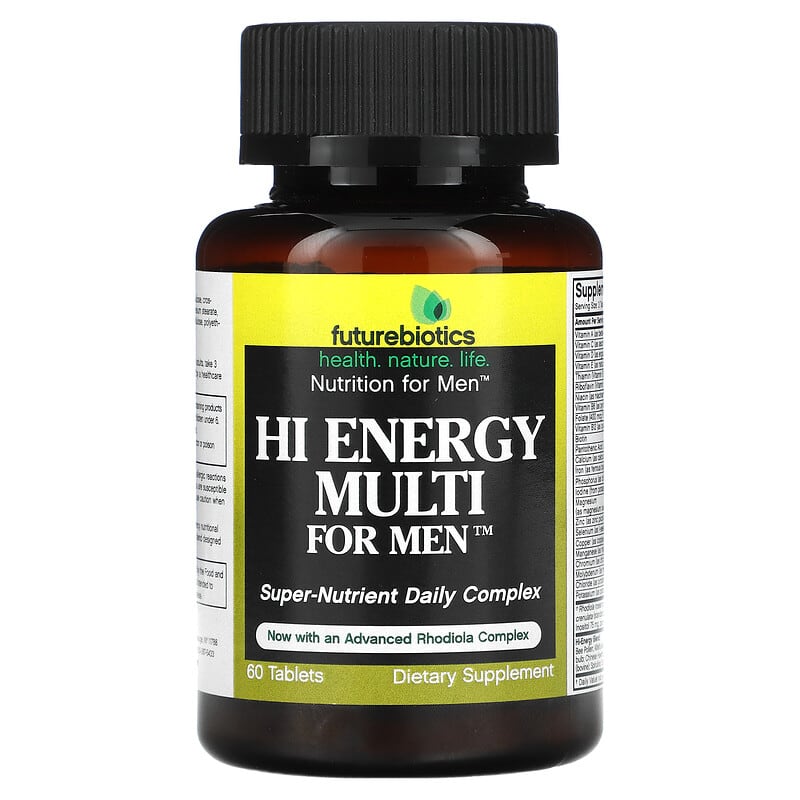 FutureBiotics Hi Energy Multi For Men 60 viên 1 Futurebiotics Hi Energy Multi For Men 60 Tablets 049479001897