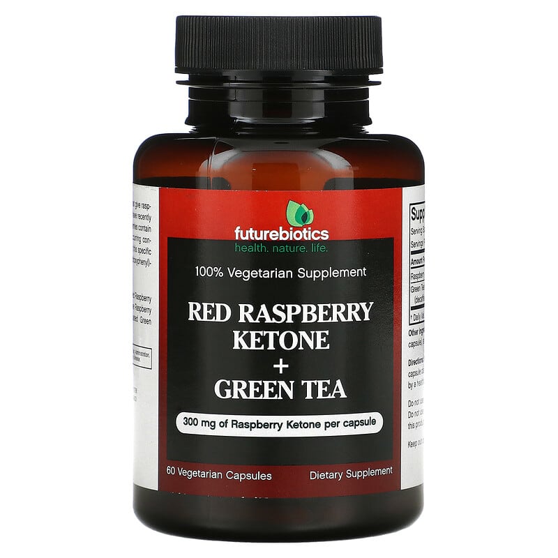FutureBiotics Red Raspberry Ketone + Green Tea 60 viên 1 Futurebiotics Red Raspberry Ketone + Green Tea 60 Vegetarian Capsules 049479006427