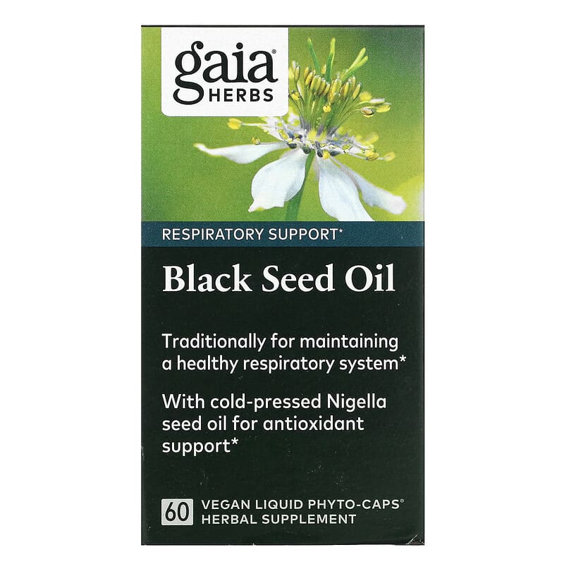 Gaia Herbs Black Seed Oil 60 Vegan Liquid Phyto-Caps 1 Gaia Herbs Black Seed Oil 60 Vegan Liquid Phyto-Caps 751063151665